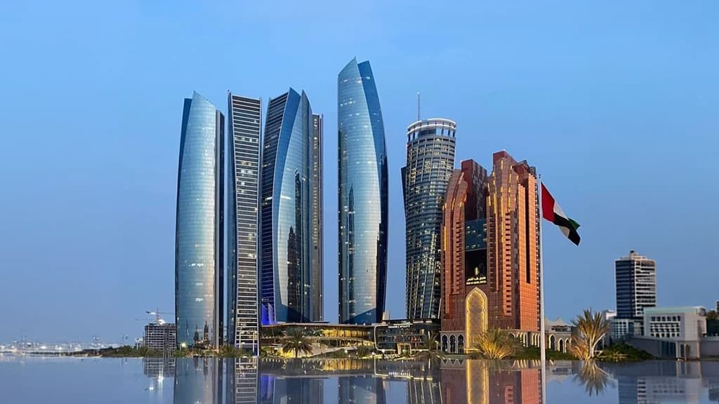 Abu Dhabi waterfront skyline