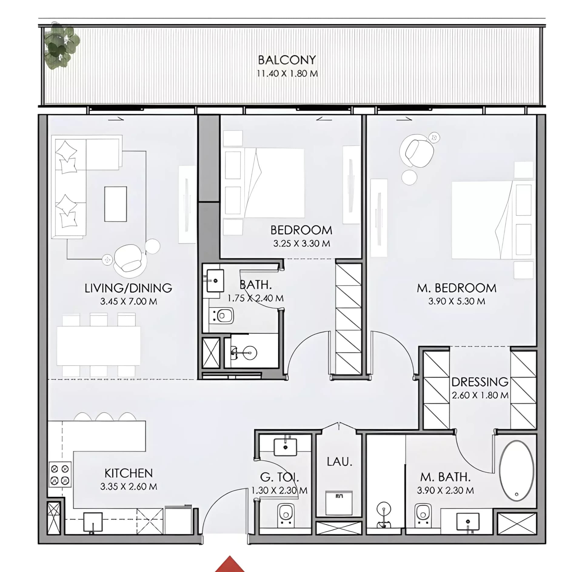 1 Bedroom Apartment
